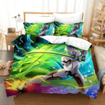 Overwatch Genji Cyborg Ninja Neon Green Epic Bedding Set