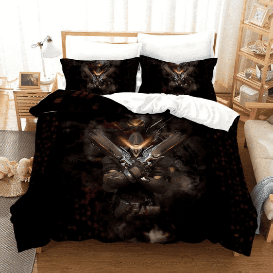 Overwatch Reaper From The Shadows Dope Black Bedding Set