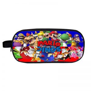 Mario And Sonic Upside Down Character Design Pencil Case