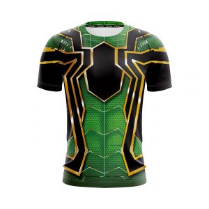Spider-Man Cool Green Iron Spider Armor Suit Costume T-Shirt