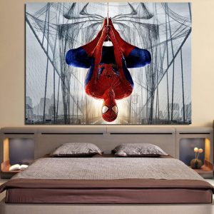 Spider-Man Rotate Mode 3D Design 1pcs Wall Art Canvas Print