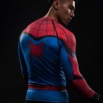 Spider-man Inspired Compression Raglan Long Sleeves Workout T-shirt - Superheroes Gears
