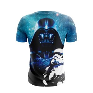 Star Wars Darth Vader & Stormtrooper Design Blue T-Shirt