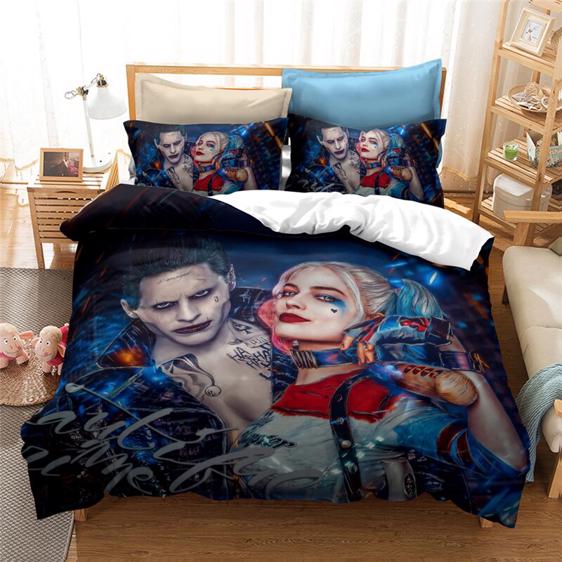 Suicide Squad Joker And Harley Quinn Dope Bedding Set