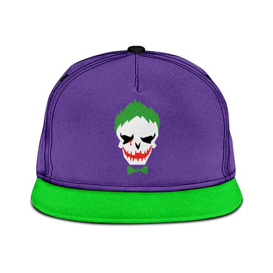 Suicide Squad The Joker Cool Green And Purple Snapback Hat Cap