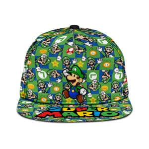 Super Mario Luigi All Style Green Streetwear Cool Baseball Hat Cap