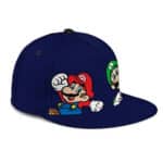 Super Mario Luigi And Mario Blue Streetwear Baseball Hat Cap