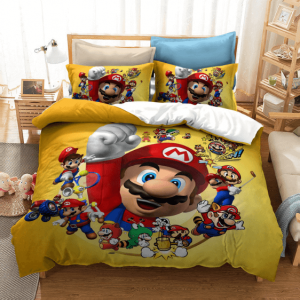 Super Mario Mario Multiverse Awesome Yellow Bedding Set