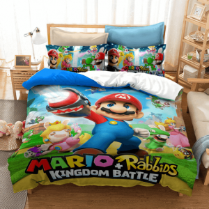 Super Mario Rabbids Kingdom Battle Charging Up Bedding Set