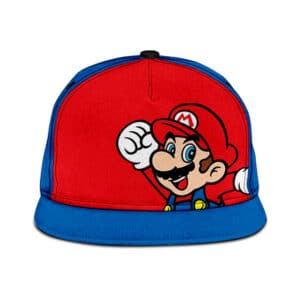 Super Mario Red and Blue Streetwear Baseball Hat Cap Snapback