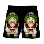 Super Mario Bros Luigi Frighten Funny Gaming Design Shorts