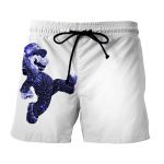 Super Mario Cheers Jump Sparkle Design Gaming Summer Shorts