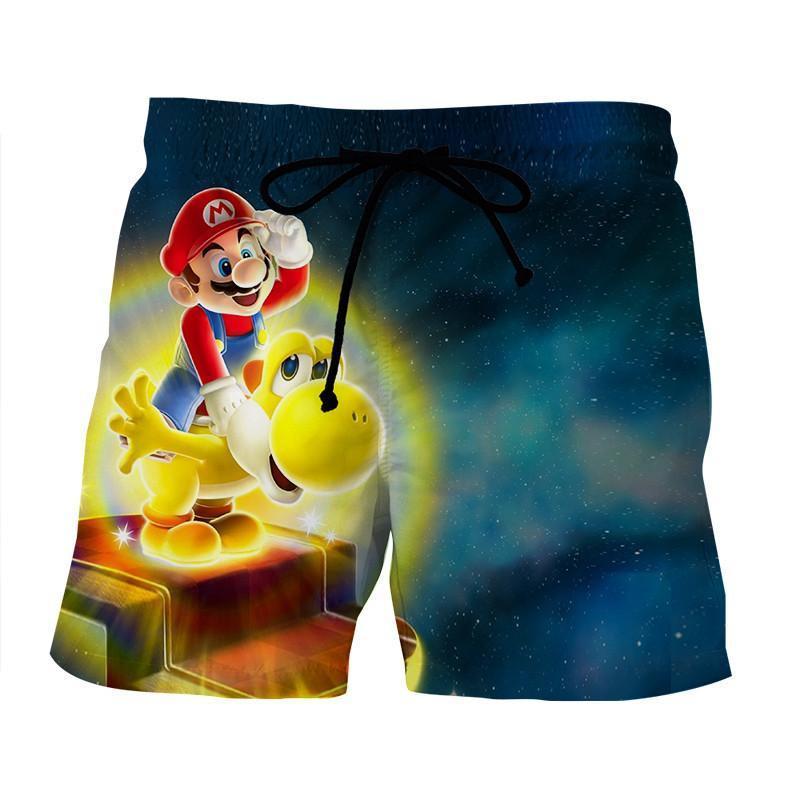 Super Mario Golden Yoshi Print 3D Design Game Art Dope Shorts ...