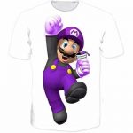 Super Mario Purple Nintendo Legendary Game Geek Design T-Shirt