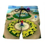 Super Mario Skyship Edition Cool Map Color Summer Shorts