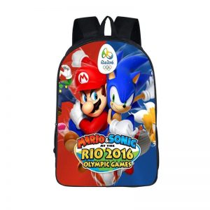 Super Mario Sonic Hedgedog Rio Olympics Backpack Bag