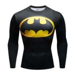 Superhero Batman Long Sleeves Design Gym T-shirt