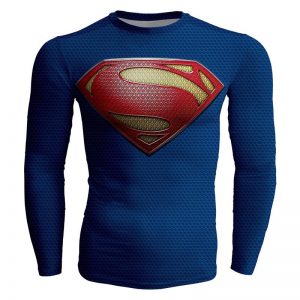 Marvel Superheros Uomo T-shirts manica corta Ciclismo Compressione Maglietta 