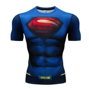 Superman The Legend Inspired Compression Cross Fit Training T-shirt