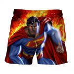 Superman Is On Fire Unique Design 3D Print Boardshorts