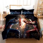The Avengers Iron Man Fighting Captain America Bedding Set