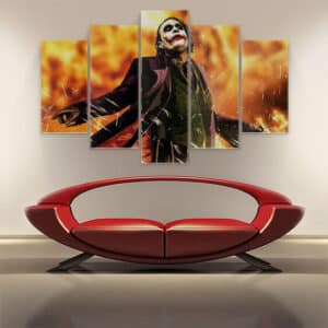 The Cold-Blooded Supervillain Joker 5pcs Canvas Print