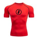 The Flash DC Comic Superhero Thunderbolt Logo Modern Gym T-shirt
