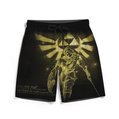 The Legend Of Zelda Impressive Phoenix Symbol Black Shorts