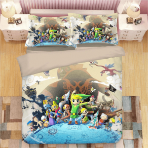The Legend of Zelda Wind Waker Cute Characters Bedding Set