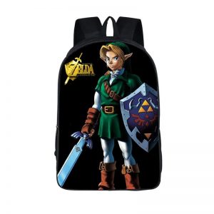 The Legend of Zelda Heroic Link Black Backpack Bag