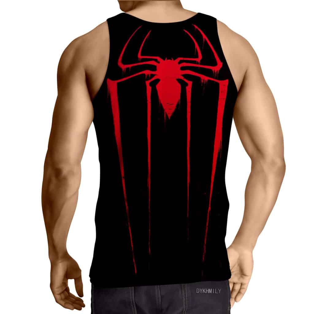The Powerful Red Spider Dark Design Full Print Tank Top - Superheroes Gears