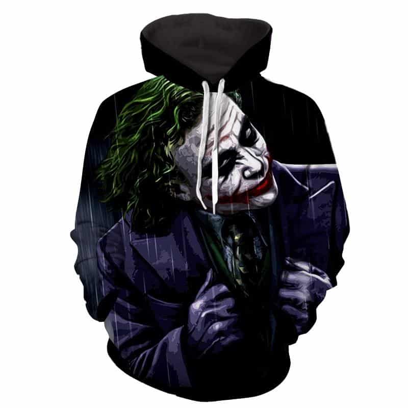 The Psychopathic Killer Joker Design Full Print Hoodie