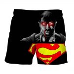 The Wicked Black Superman Dark Design Boardshorts