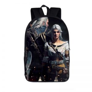 The Witcher 3 Wild Hunt Geralt & Ciri Scary Team Up Backpack Bag