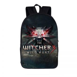 The Witcher 3 Wild Hunt Wolves Symbol Emblem Backpack Bag