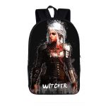 The Witcher Ciri Walking In The Rain Art Design Backpack Bag