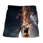 Thor Cartoon Hand Holding Hammer On Fight Amazing Boardshorts