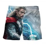 Thor Fighting Super Cool In Snow Thunder Impressive Boardshorts