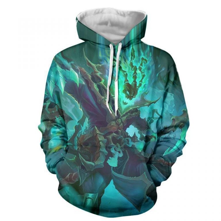 League Of Legends Thresh Warrior Champion Classic Green Hoodie 