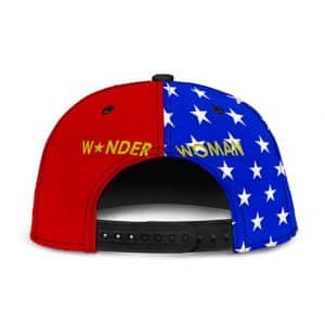 Wonder Woman Golden Symbol American Flag Cool Snapback Hat