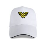 Wonder Woman Golden Symbol Sparkling All Red Snapback Hat
