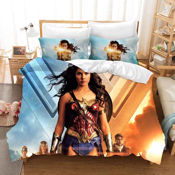 Wonder Woman Movie Amazonian And Steve Trevor Bedding Set