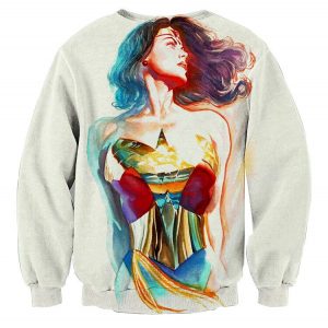  Wonder Woman Vintage Logo Pullover Hoodie Sweatshirt & Stickers  (Small) : Clothing, Shoes & Jewelry
