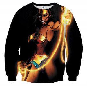  Wonder Woman Vintage Logo Pullover Hoodie Sweatshirt & Stickers  (Small) : Clothing, Shoes & Jewelry