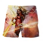 Wonder Woman Superhero Warner Bros Fighting Cool Boardshorts