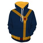 X-Men Scott Summers Cyclops Dope Blue Suit Cosplay Hoodie