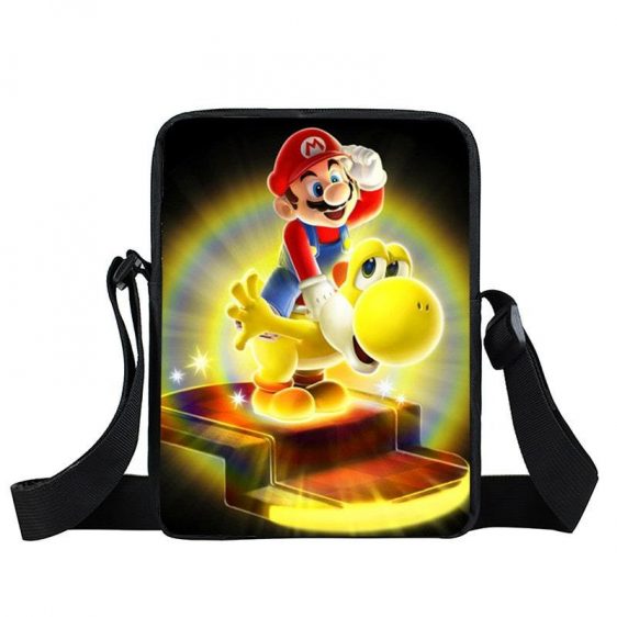 Super Mario Galaxy Glowing Yellow Yoshi Cross Body Bag