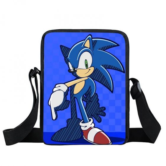 Sonic The Hedgehog Half Shadow Pose Blue Cross Body Bag