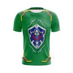 The Legend Of Zelda Hylian Shield Artistic Green T-Shirt