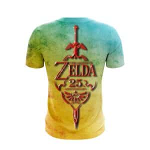 The Legend Of Zelda Vibrant Red Sword Stylish Design T-Shirt